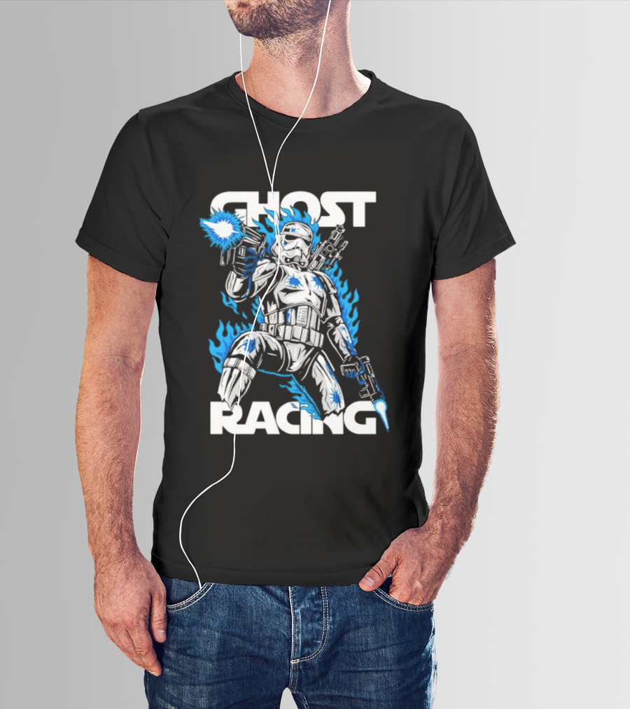 Ghost Racing Lone Trooper Stormtrooper Galactic Combat Blaze T-Shirt