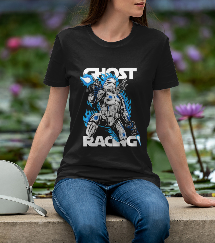 Ghost Racing Lone Trooper Stormtrooper Galactic Combat Blaze T-Shirt