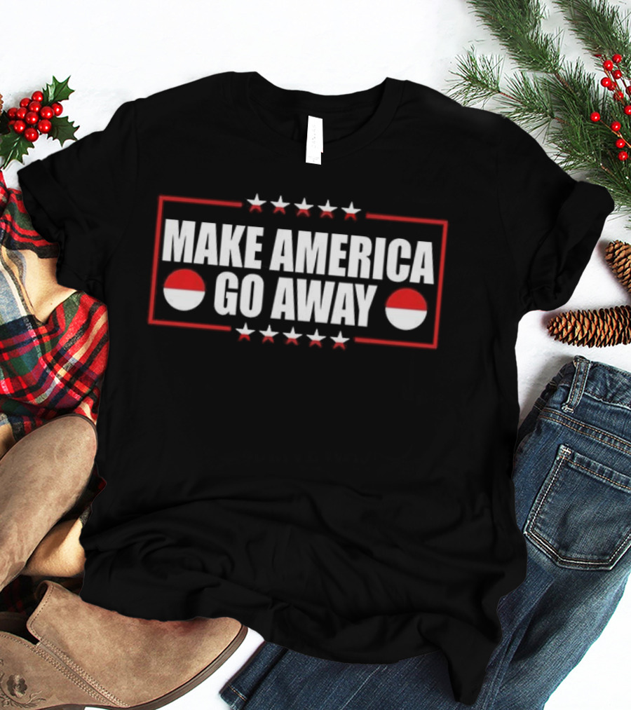 Make America Go Away Greenland Flag Parody MAGA Stars And Bars T-Shirt