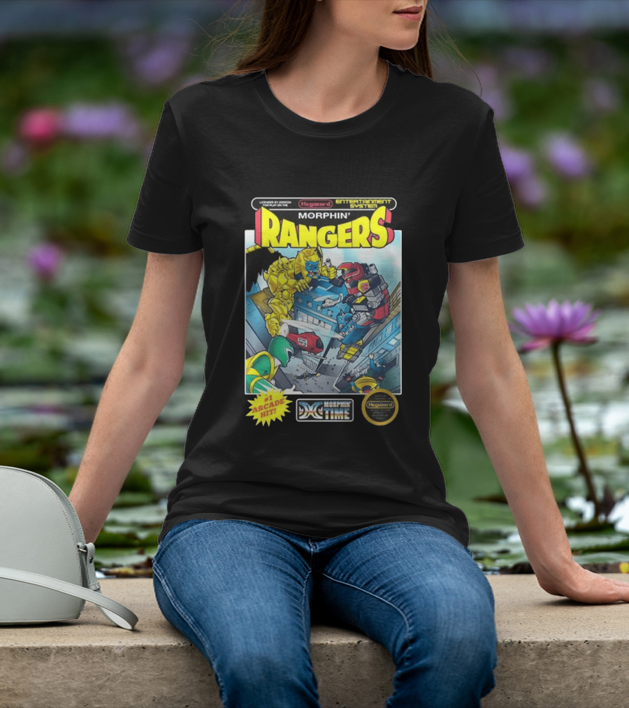Morphin Rangers Megazord Vs Goldar Arcade Hit T-Shirt