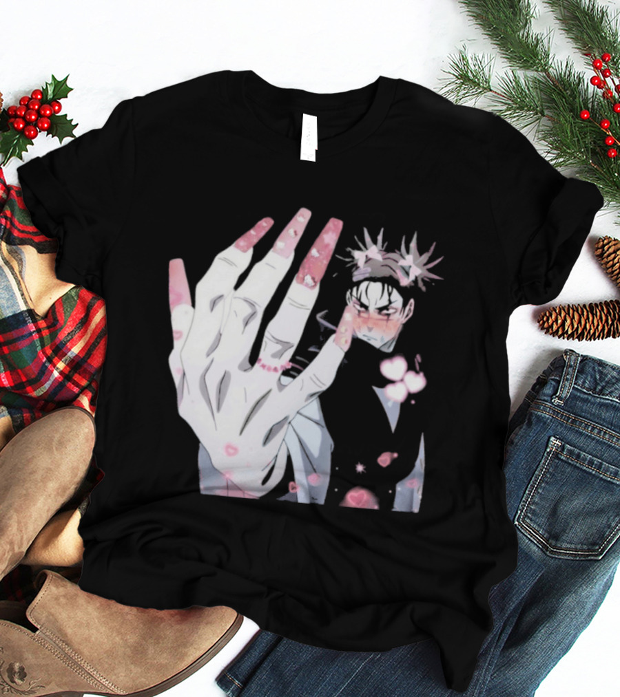 Nails Done Choso Aesthetic Floral Elements Anime T-Shirt
