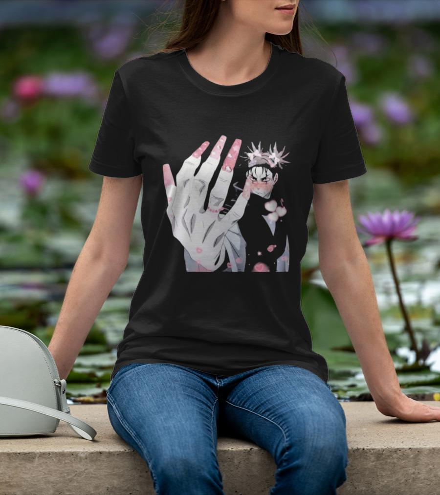 Nails Done Choso Aesthetic Floral Elements Anime T-Shirt