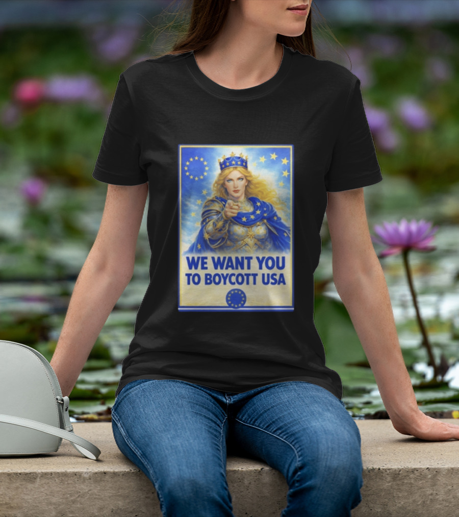 We Want You To Boycott USA Knight Queen Stars Crown T-Shirt