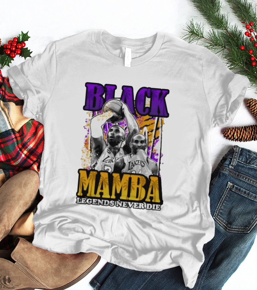Black Mamba Lakers Legends Never Die T-Shirt