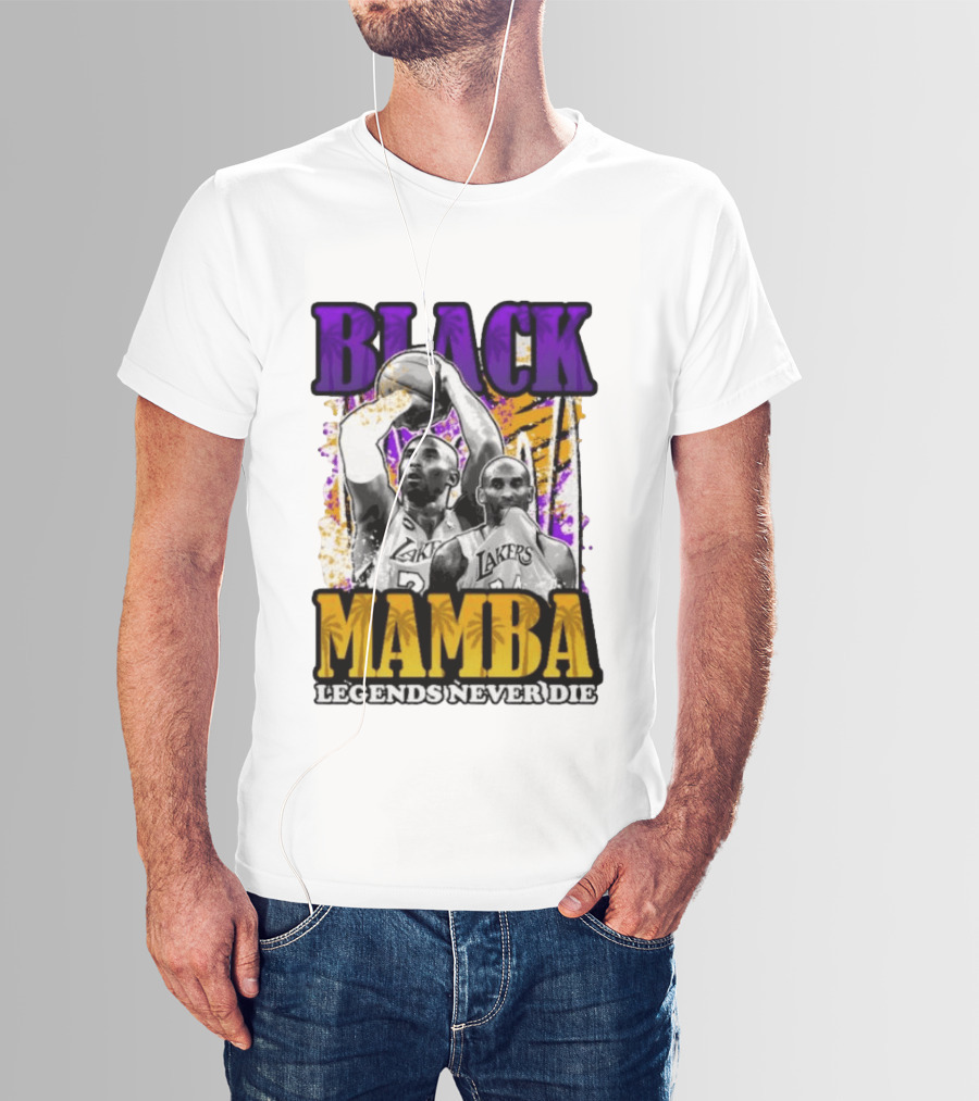 Black Mamba Lakers Legends Never Die T-Shirt