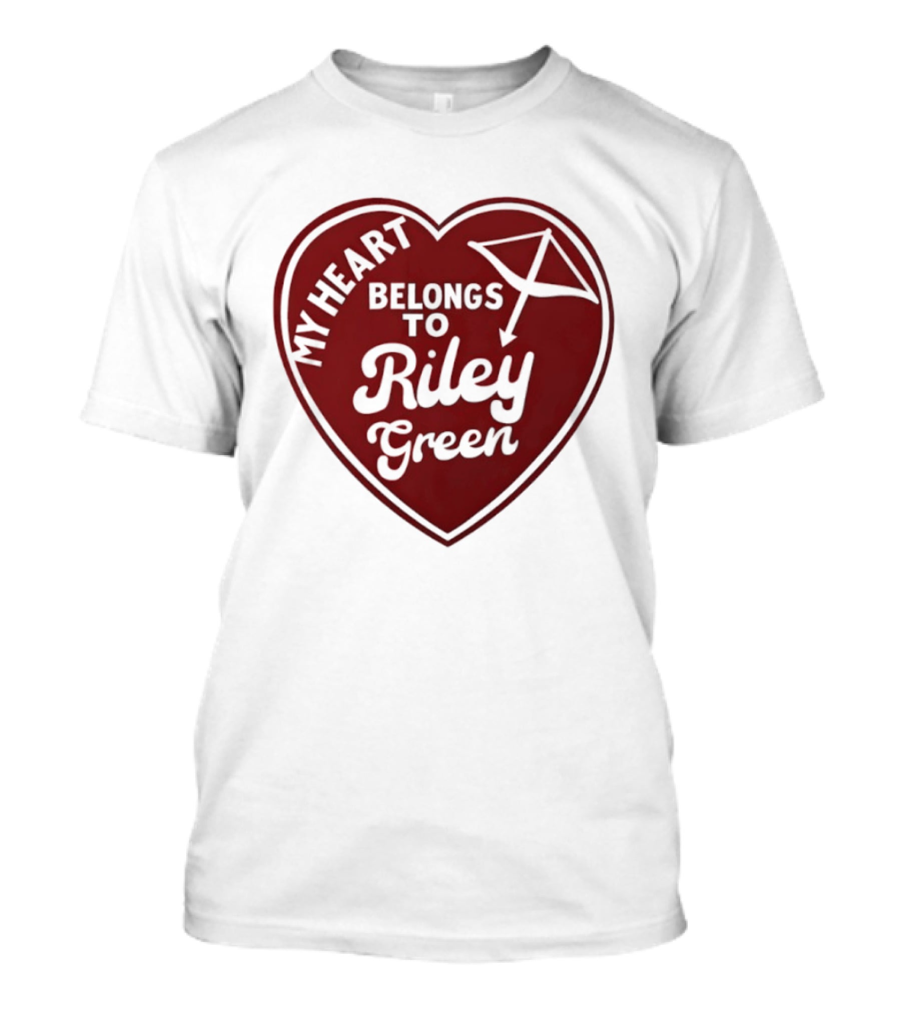 My Heart Belongs To Riley Green Kite Heart T-Shirt