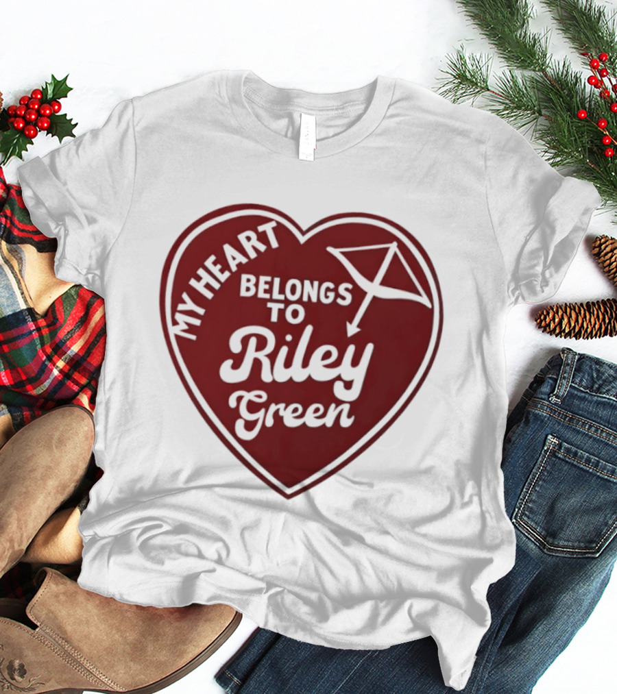 My Heart Belongs To Riley Green Kite Heart T-Shirt