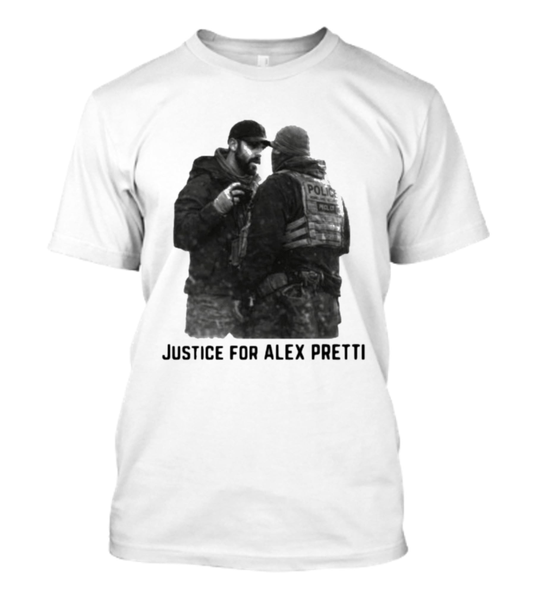 Justice For Alex Pretti Police Encounter T-Shirt