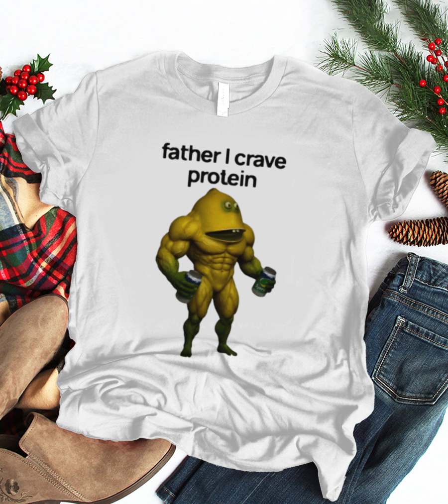 Father I Crave Protein Buff Monster Energy Can T-Shirt
