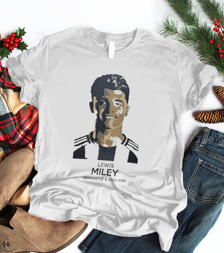 Lewis Miley Newcastle England Soccer Star T-Shirt