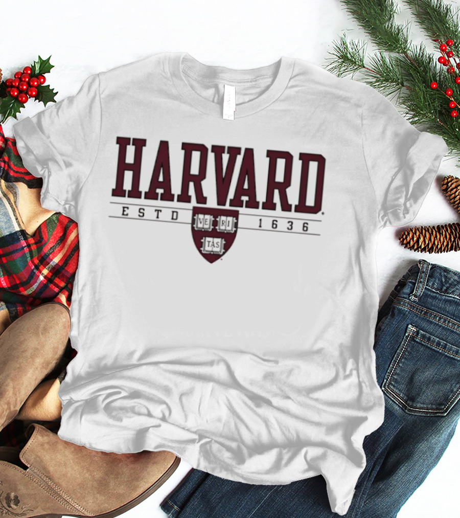 Harvard Crimson Estd 1636 University Seal T-Shirt