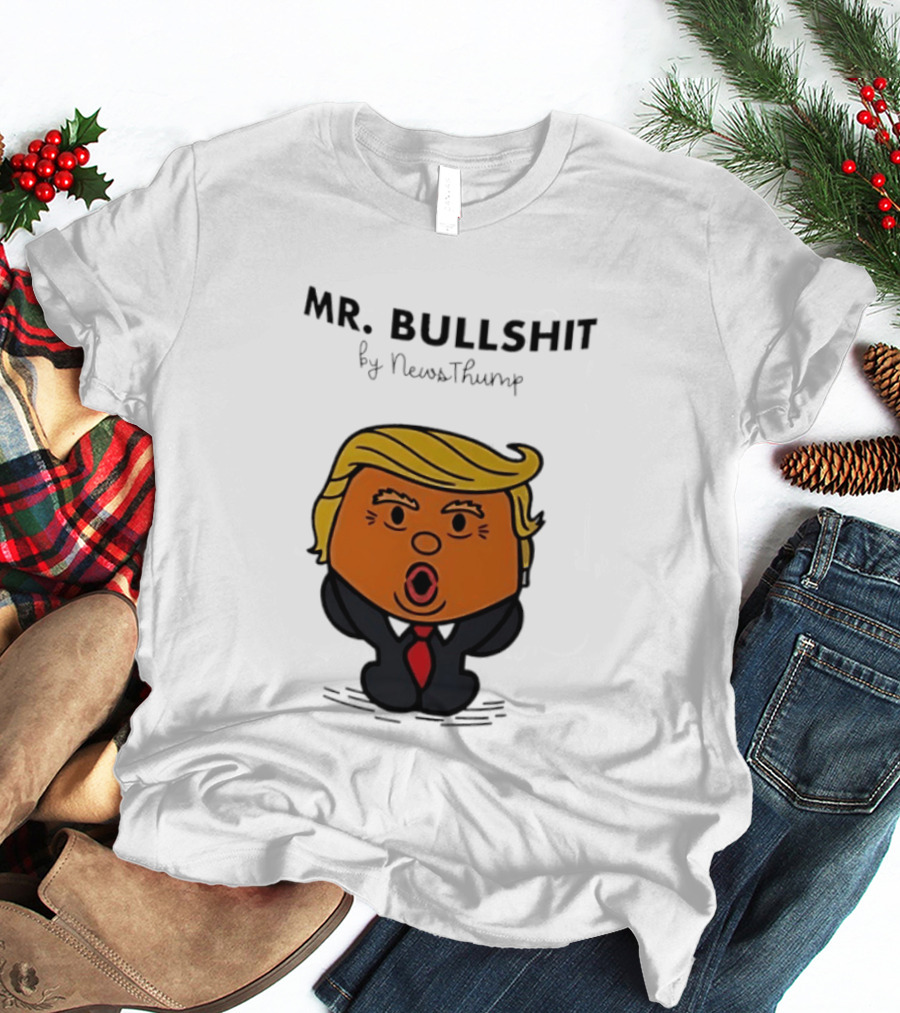 Mr Bullshit By NewsThump Cartoon T-Shirt