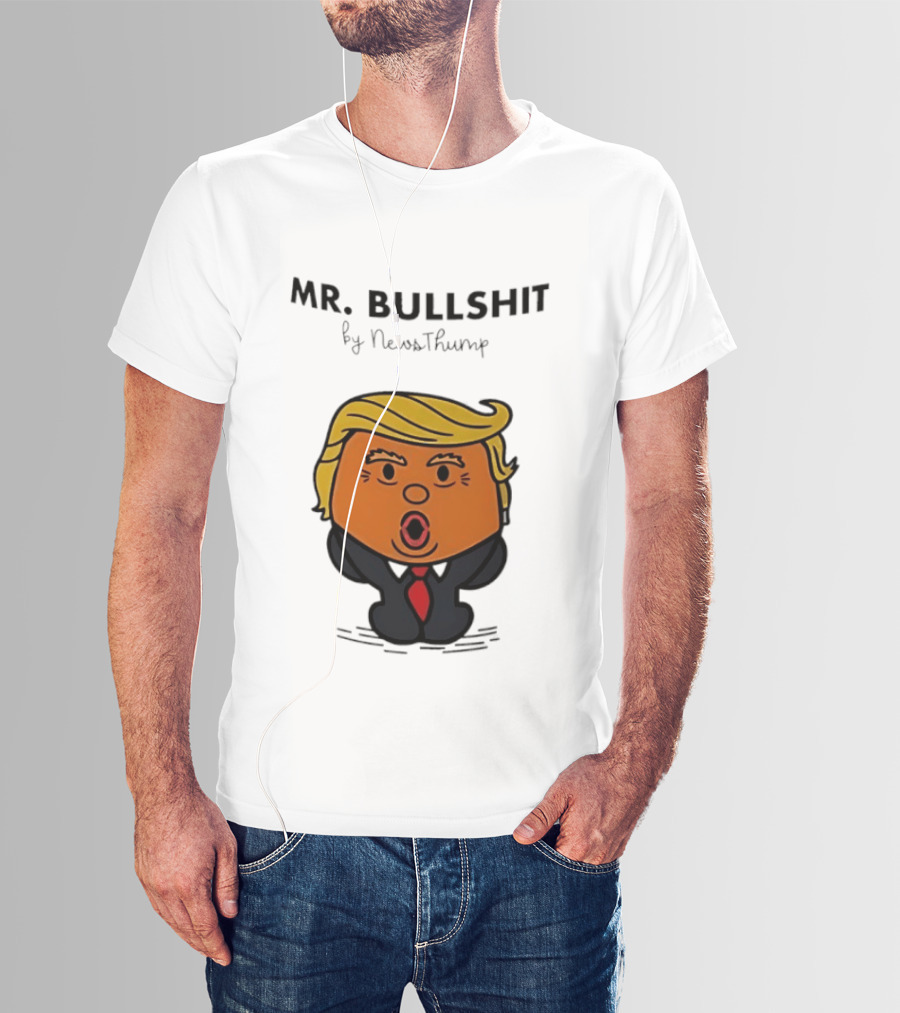 Mr Bullshit By NewsThump Cartoon T-Shirt