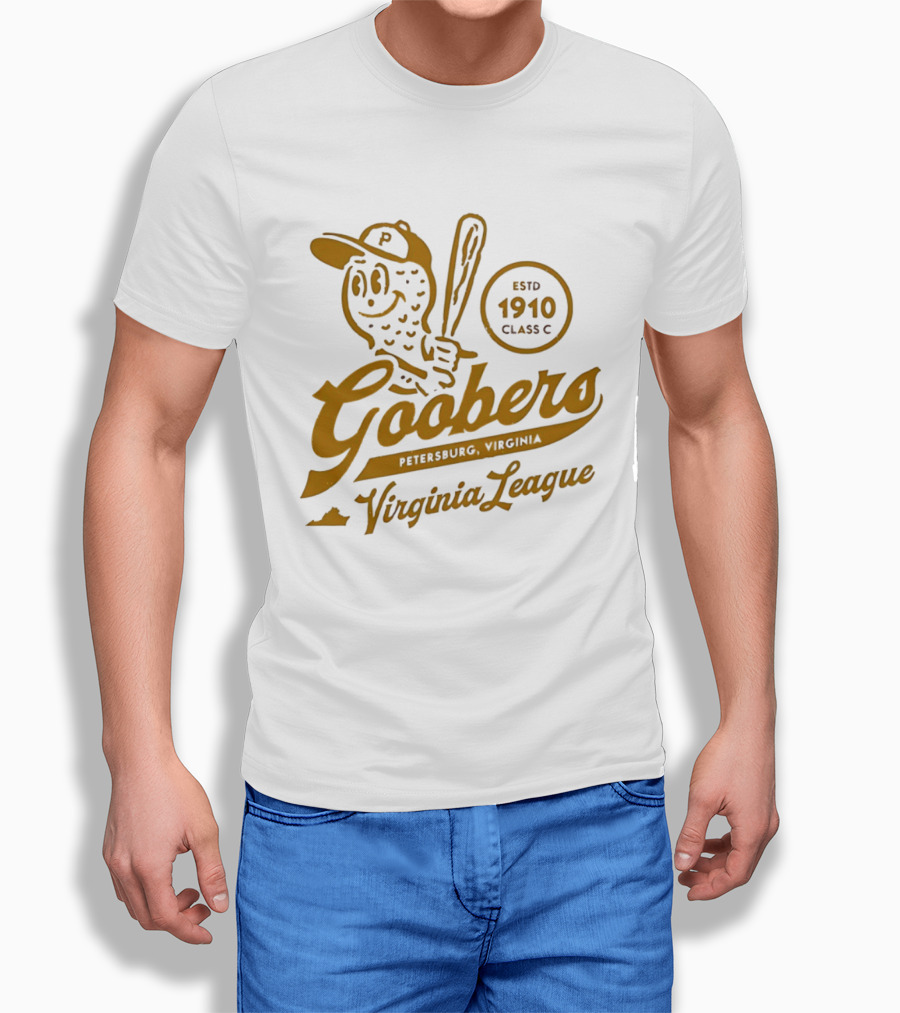 Petersburg Goobers Virginia League Estd 1910 Class C Baseball Team T-Shirt