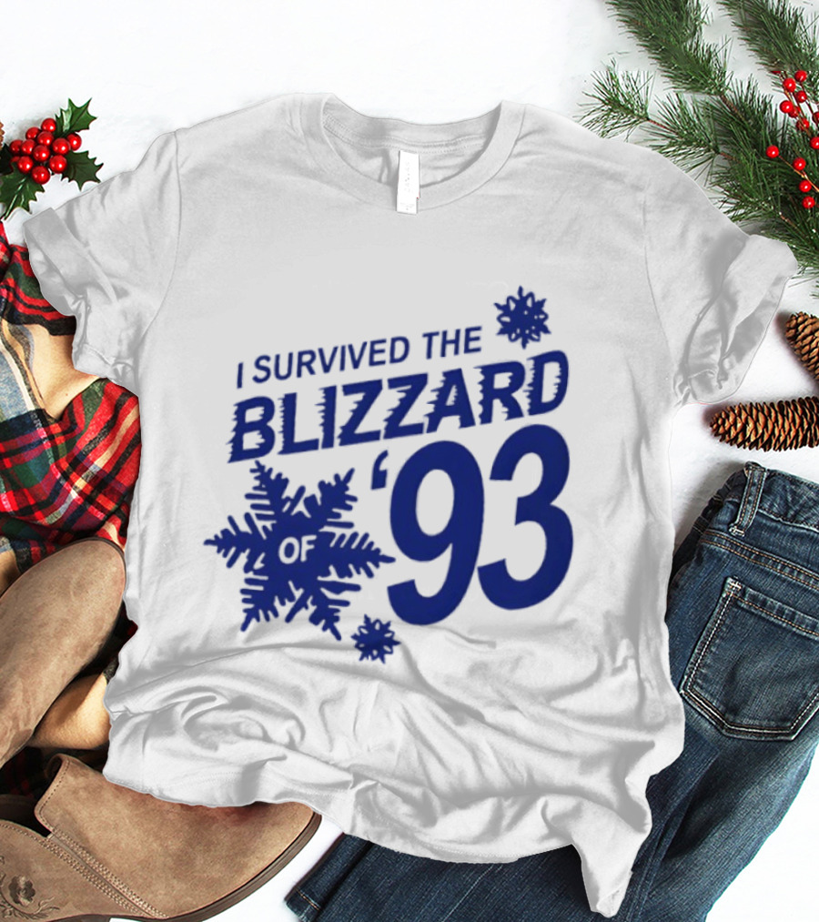 I Survived The Blizzard '93 Snowflake T-Shirt