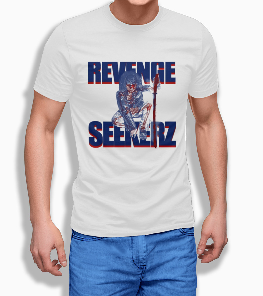 Revenge Seekerz Skeleton Horror Creepy Skeleton Warrior T-Shirt