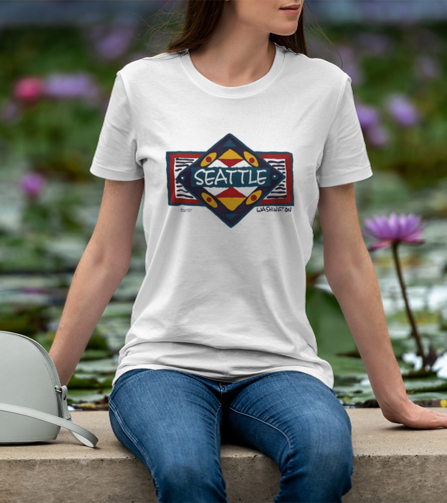 Seattle Washington Geometric Symbolic T-Shirt