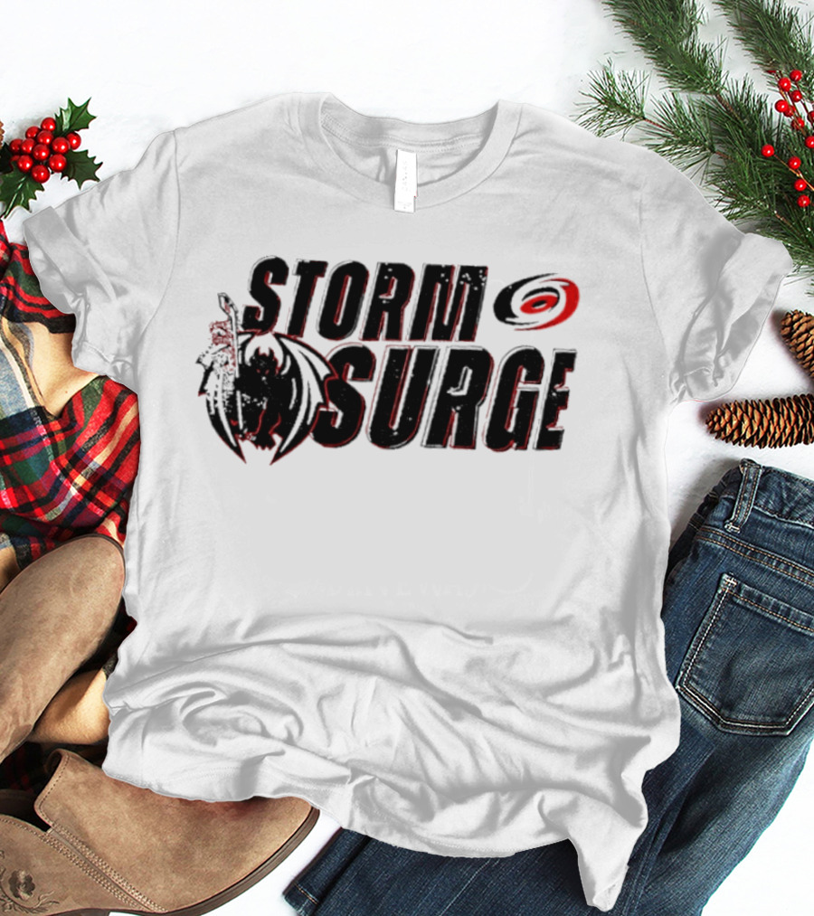 Storm Surge Carolina Hurricanes Hockey Dragon T-Shirt