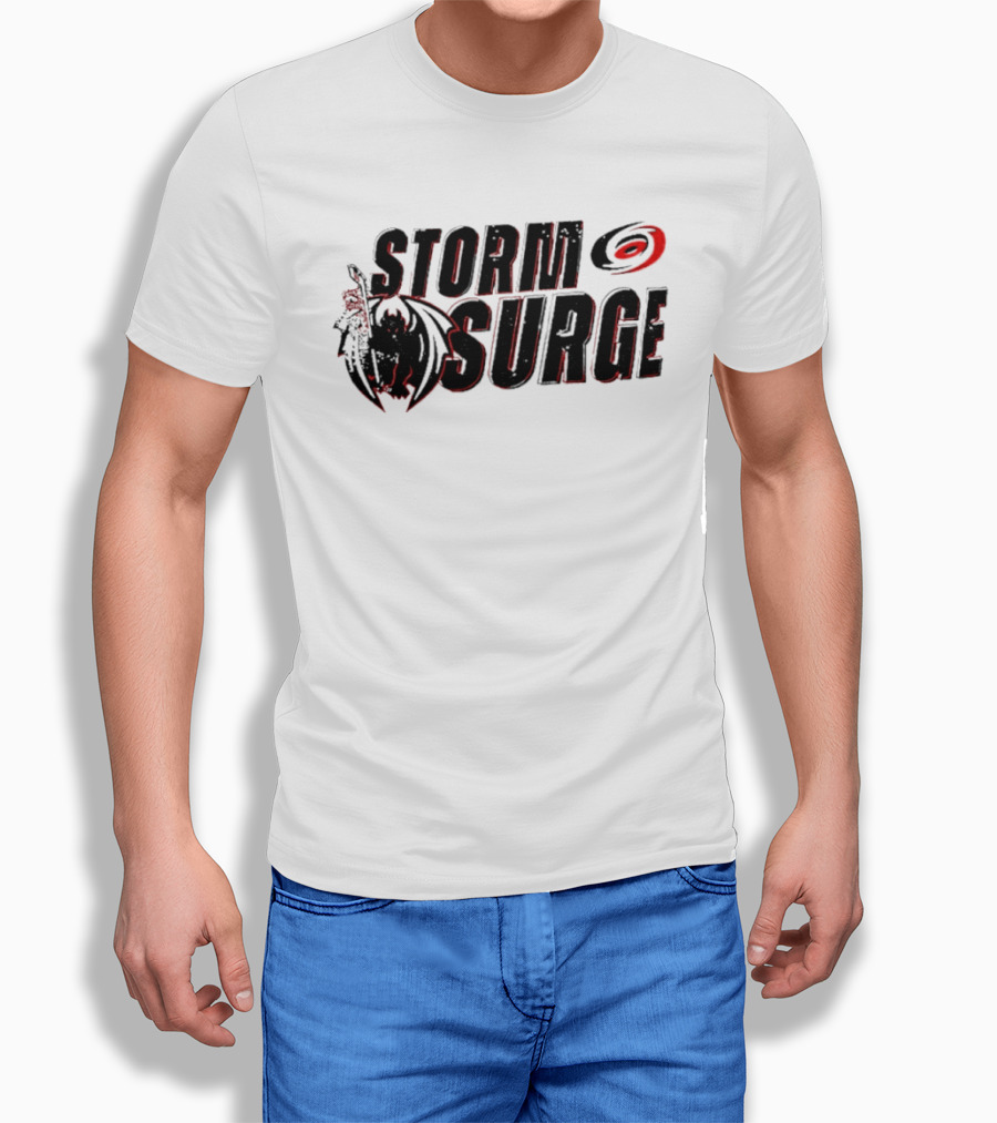 Storm Surge Carolina Hurricanes Hockey Dragon T-Shirt