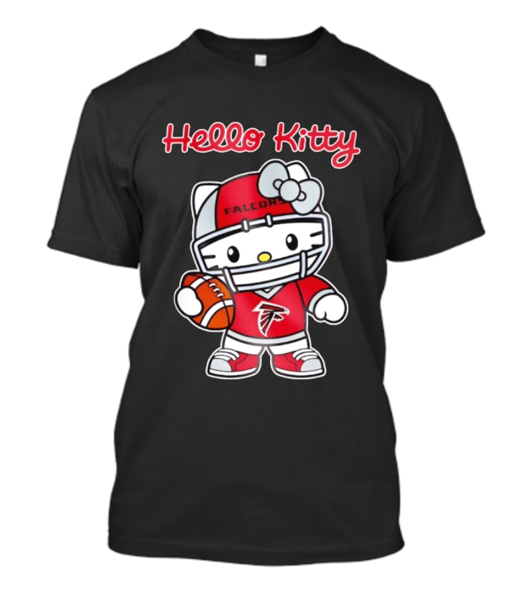 Hello Kitty Atlanta Falcons Football Team Helmet Fan Gear T-Shirt