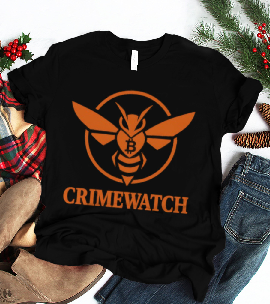Crime Bitcoin Orange Bee T-Shirt