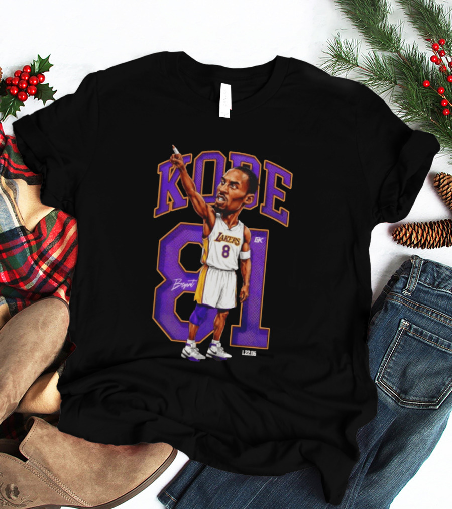 Kobe Bryant Lakers 81 Points Mamba T-Shirt