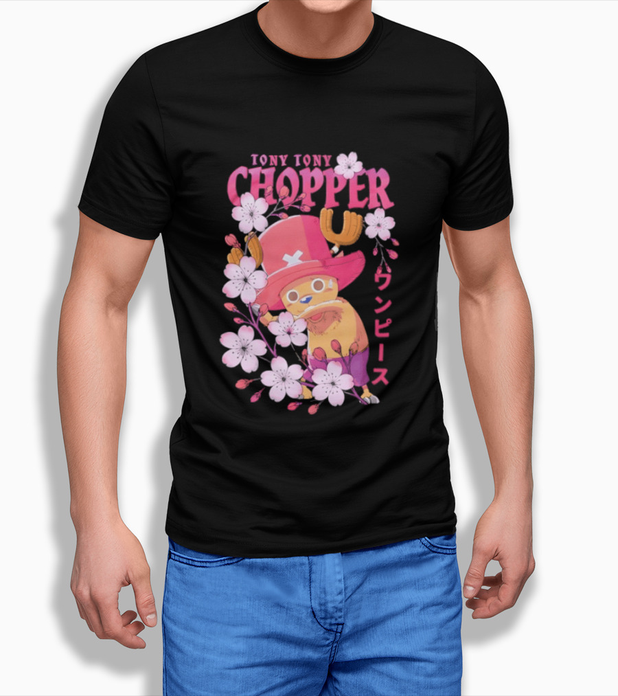 One Piece Tony Tony Chopper Sakura Blossom T-Shirt