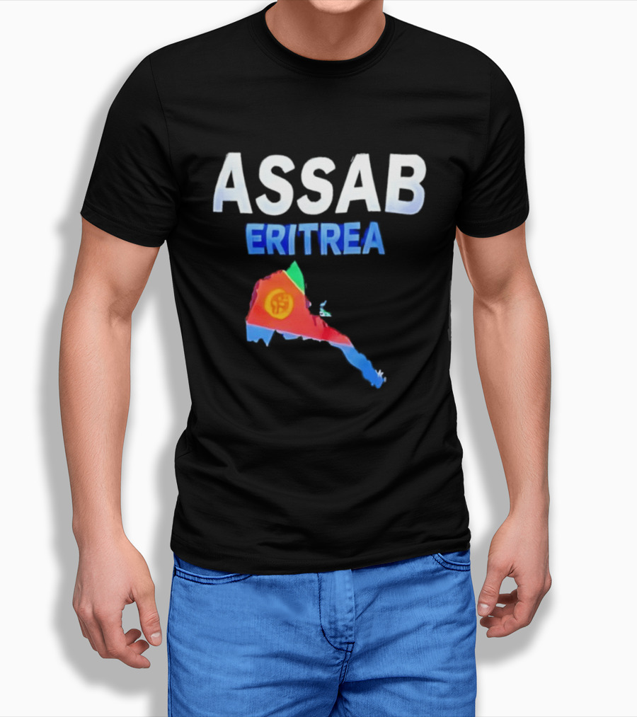 ASSAB Eritrea Map With Flag T-Shirt