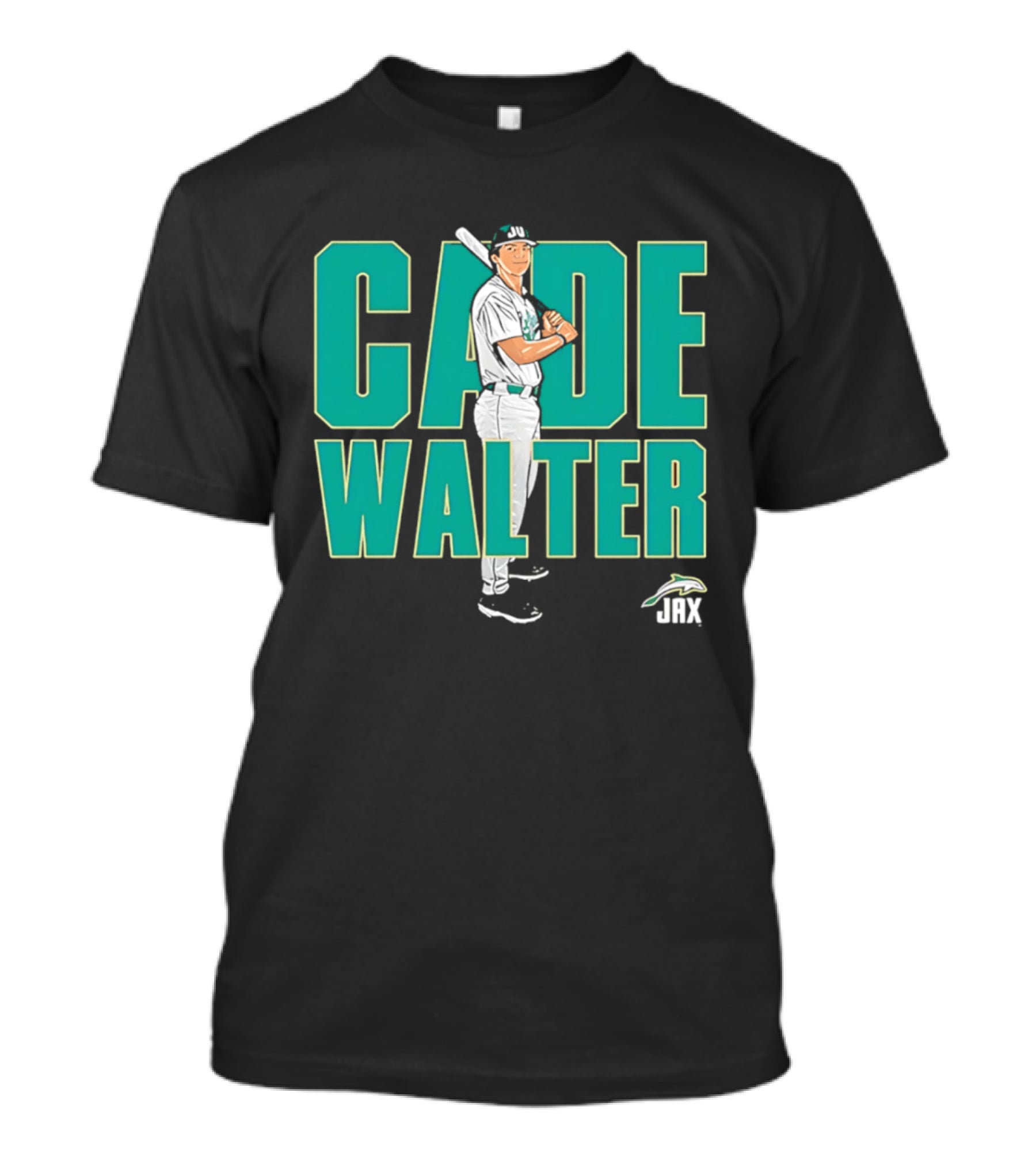 Cade Walter JAX Baseball NCAA Caricature T-Shirt