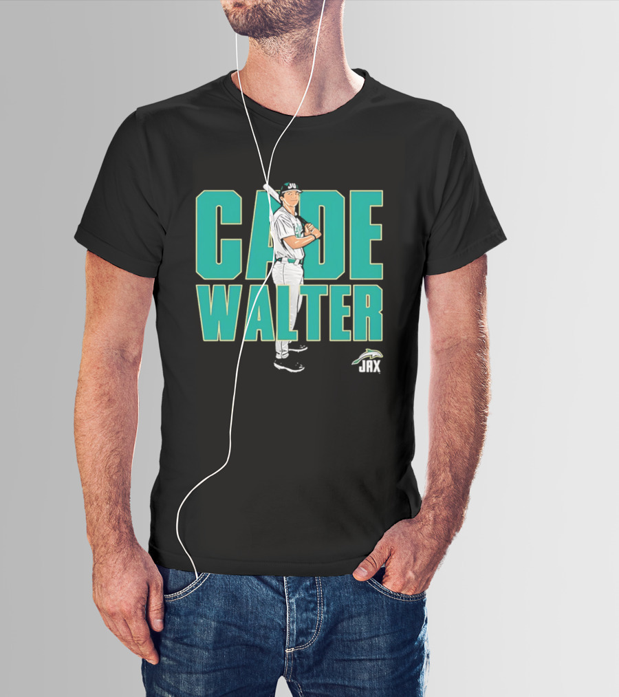 Cade Walter JAX Baseball NCAA Caricature T-Shirt
