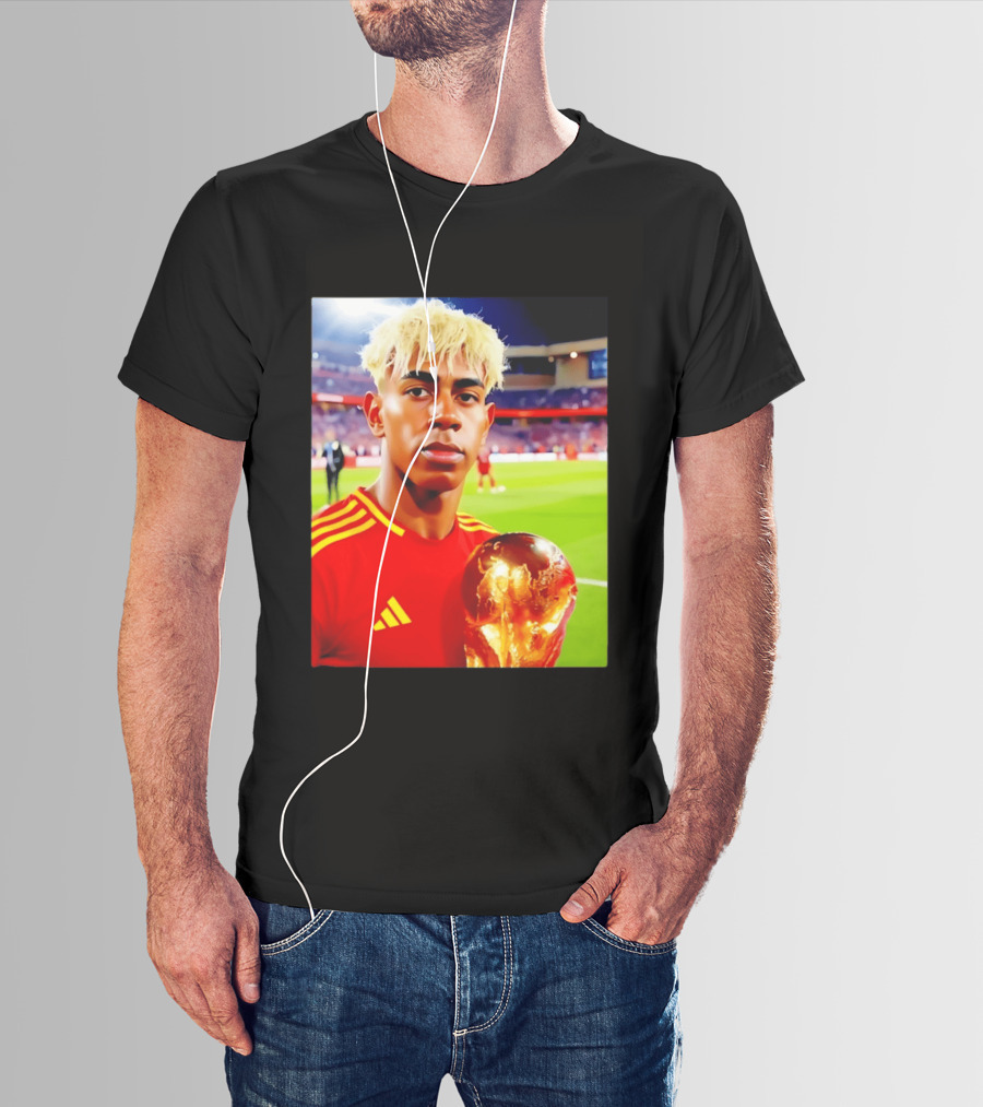 Lamine Yamal Barcelona Young Talent With Trophy T-Shirt