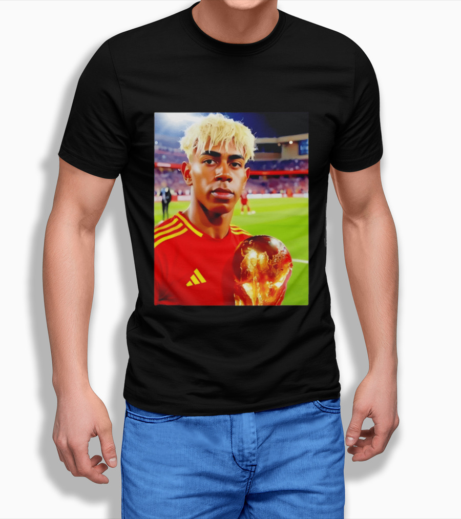 Lamine Yamal Barcelona Young Talent With Trophy T-Shirt
