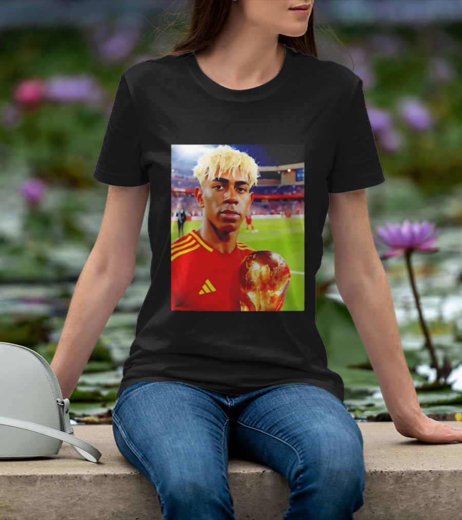 Lamine Yamal Barcelona Young Talent With Trophy T-Shirt