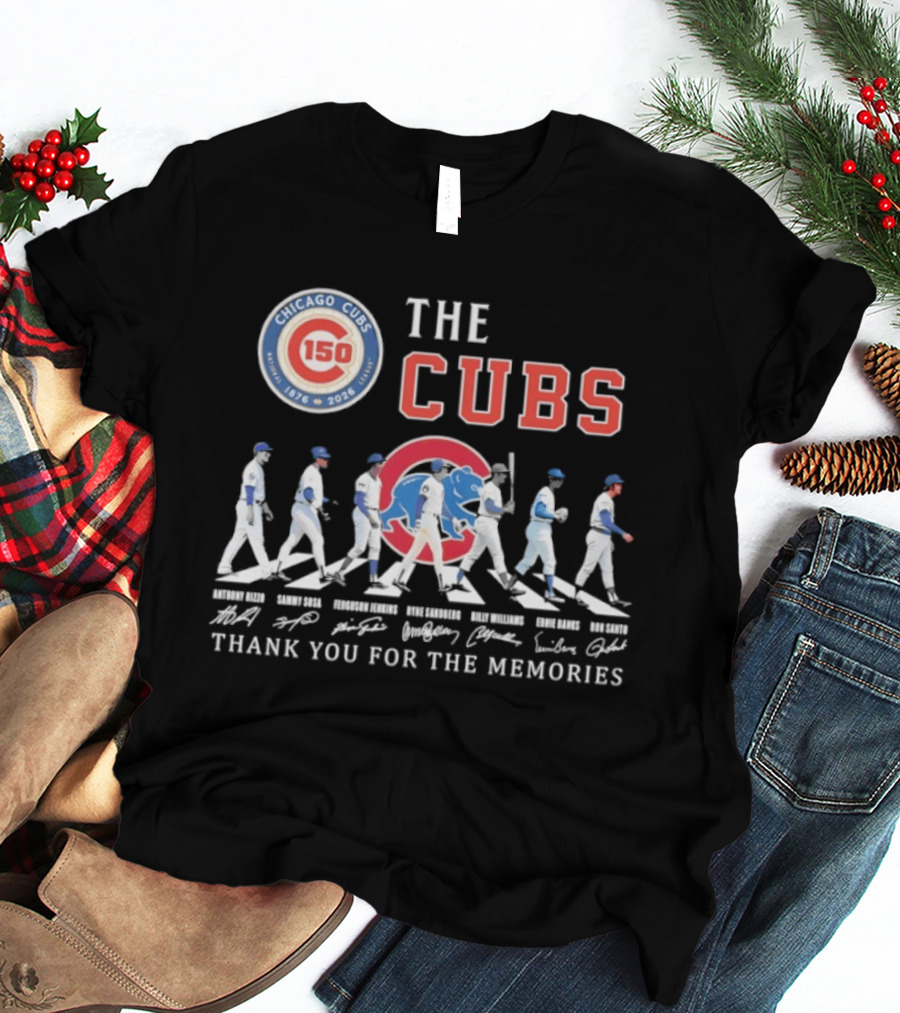 Chicago Cubs 150th Anniversary The Cubs Thank You For The Memories 1876 2026 T-Shirt
