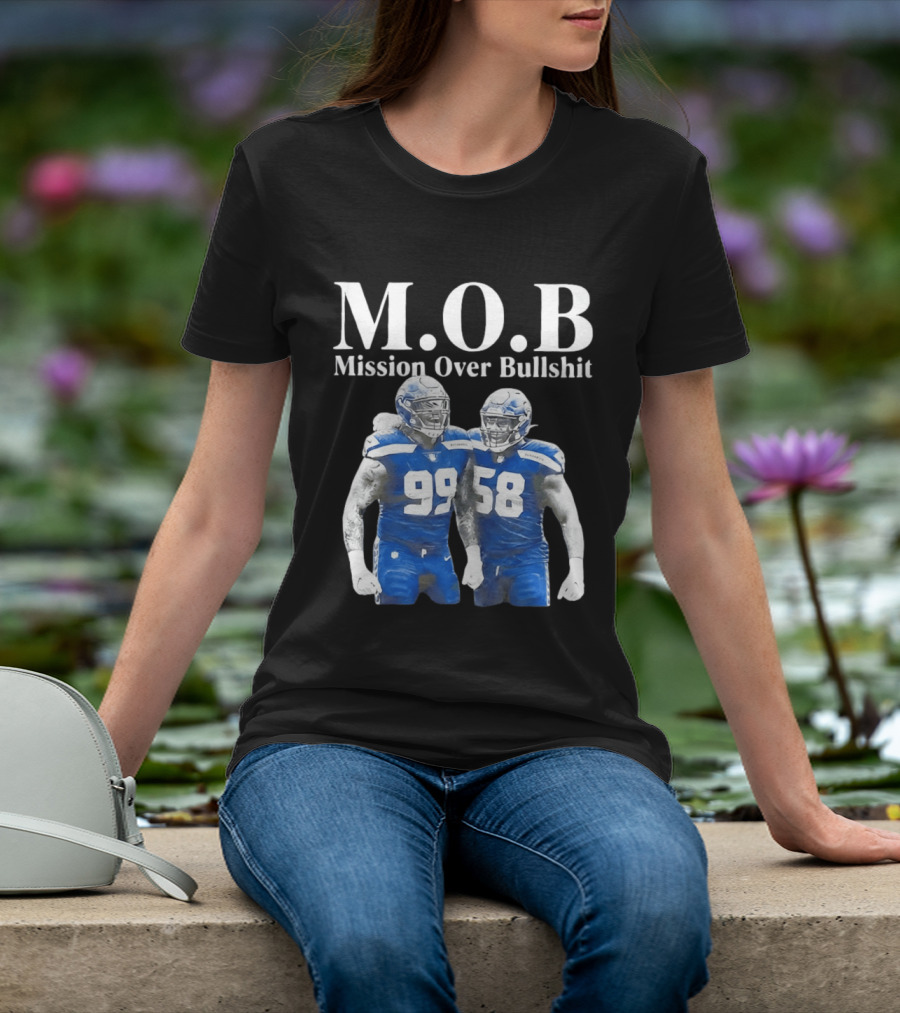 M.O.B Mission Over Bullshit Leonard Williams Derick Hall Seattle Seahawks Defense Football T-Shirt