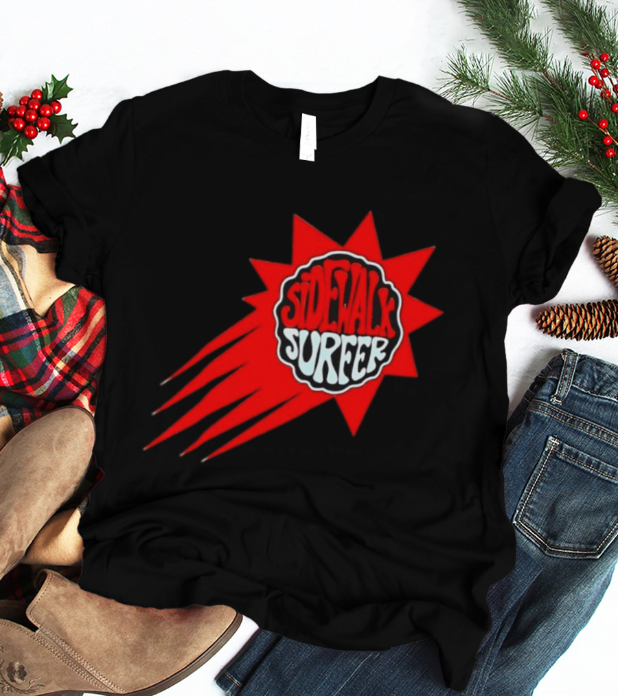 Sidewalk Surfer Retro Red Burst T-Shirt