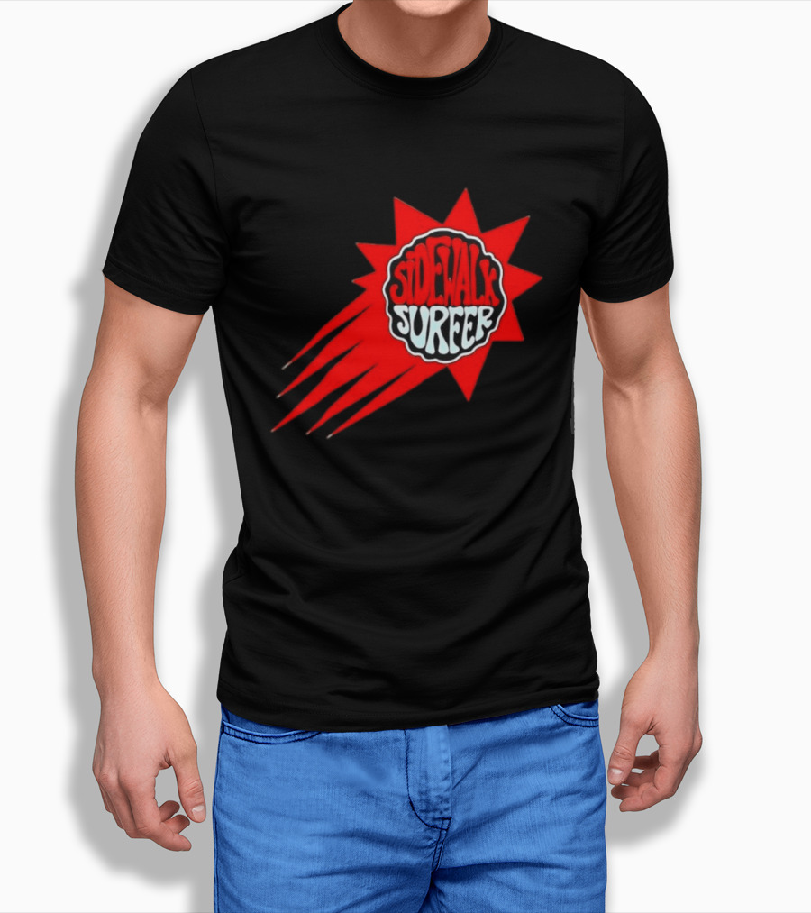 Sidewalk Surfer Retro Red Burst T-Shirt
