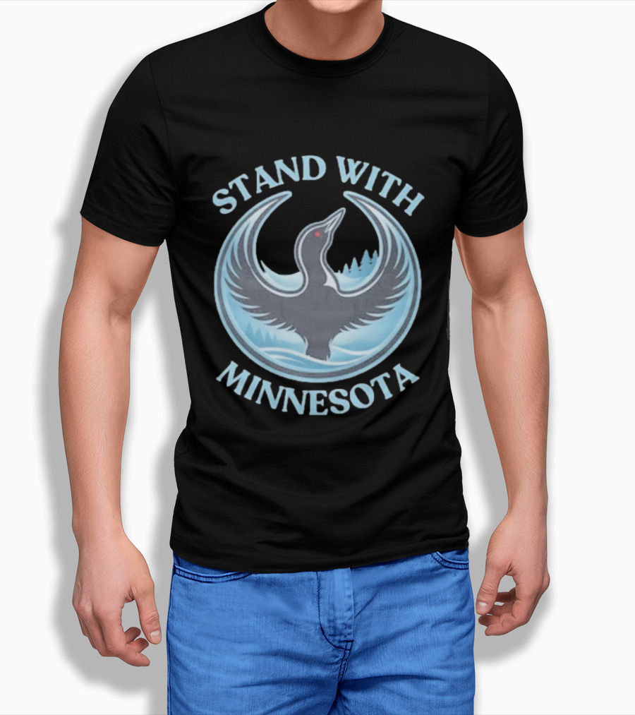 Stand With Minnesota Loon State Bird T-Shirt