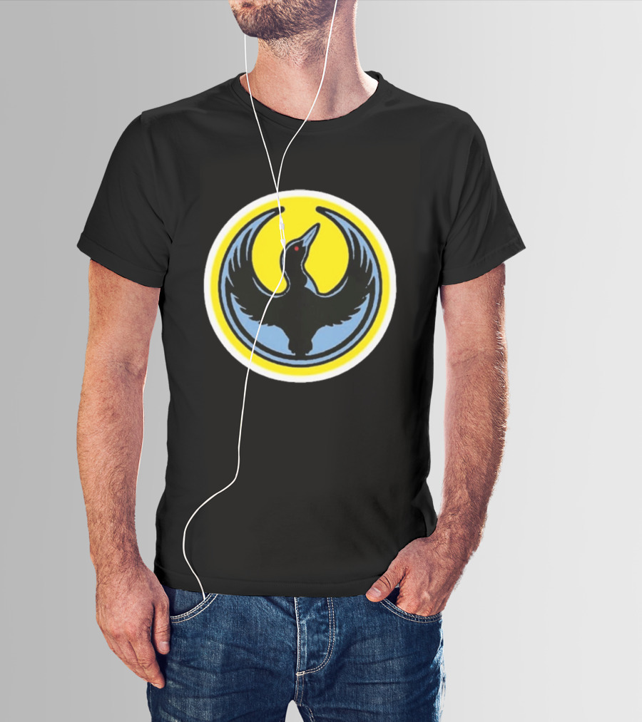 Minnesota Rebel Alliance Loon Symbol Yellow Circle T-Shirt