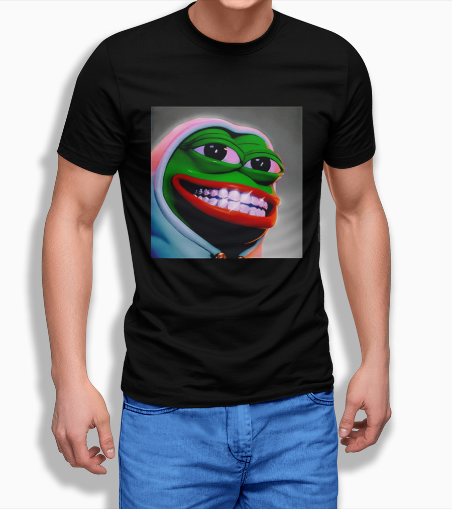Pepe The Frog Diamond Teeth Drip T-Shirt