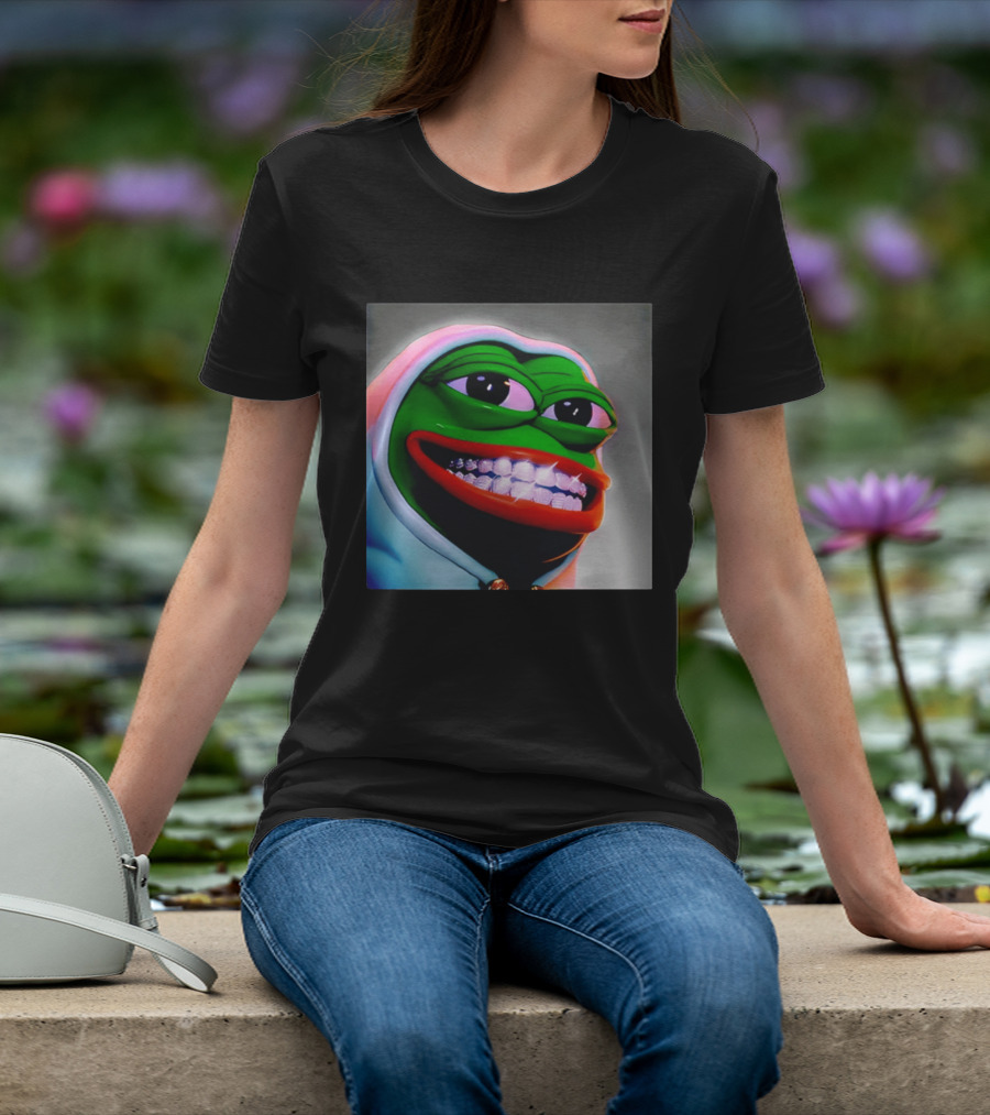 Pepe The Frog Diamond Teeth Drip T-Shirt