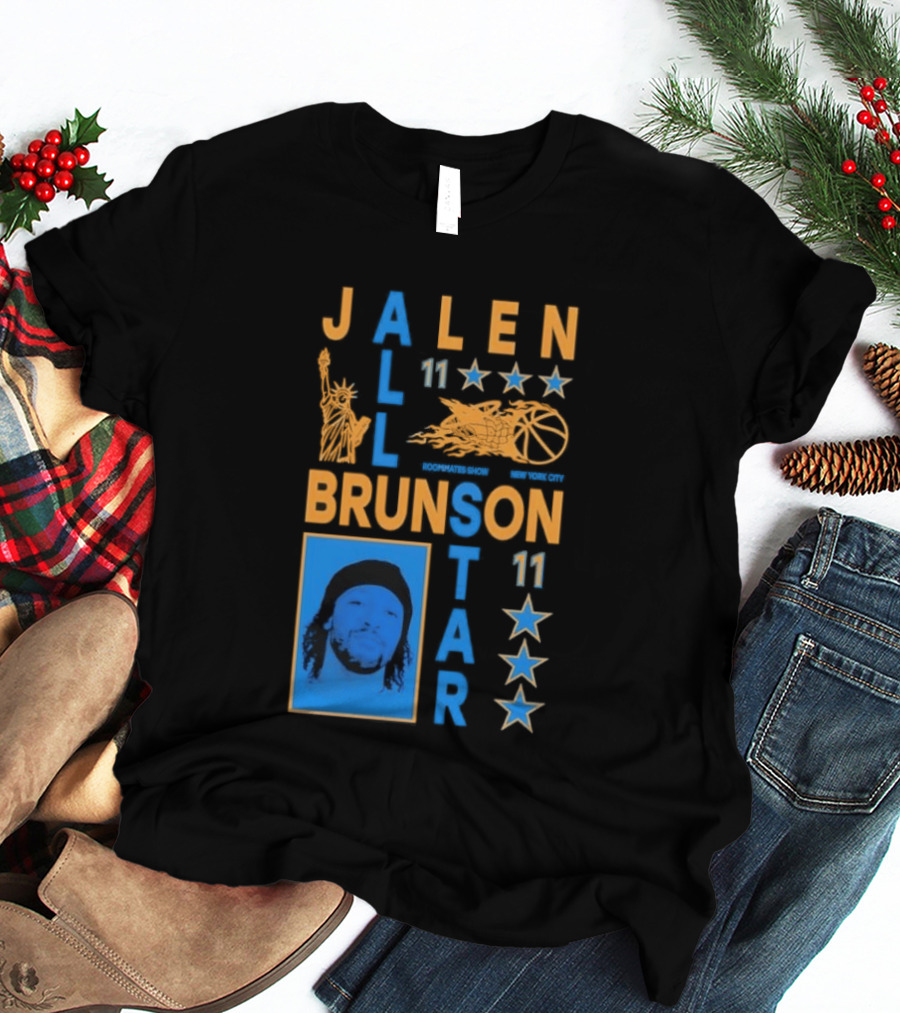 Jalen Brunson 11 New York Basketball Star Player T-Shirt