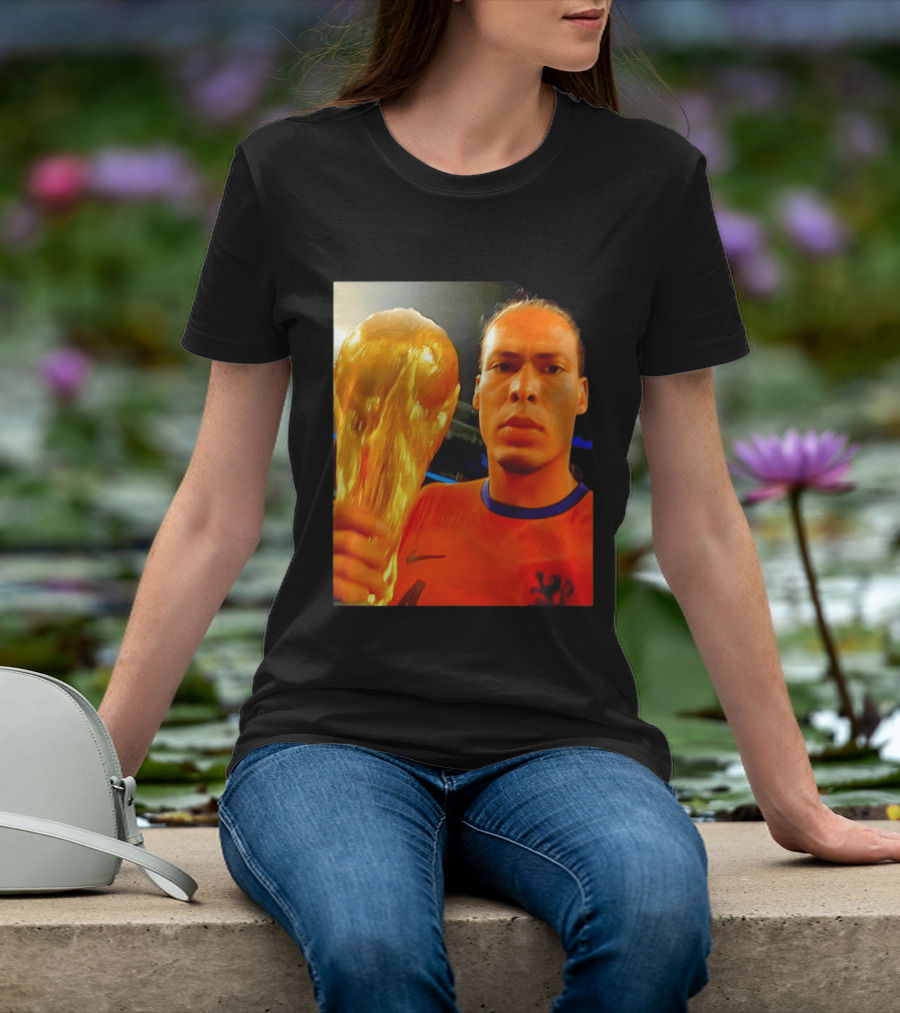 Virgil Van Liverpool Netherlands Trophy Celebration T-Shirt