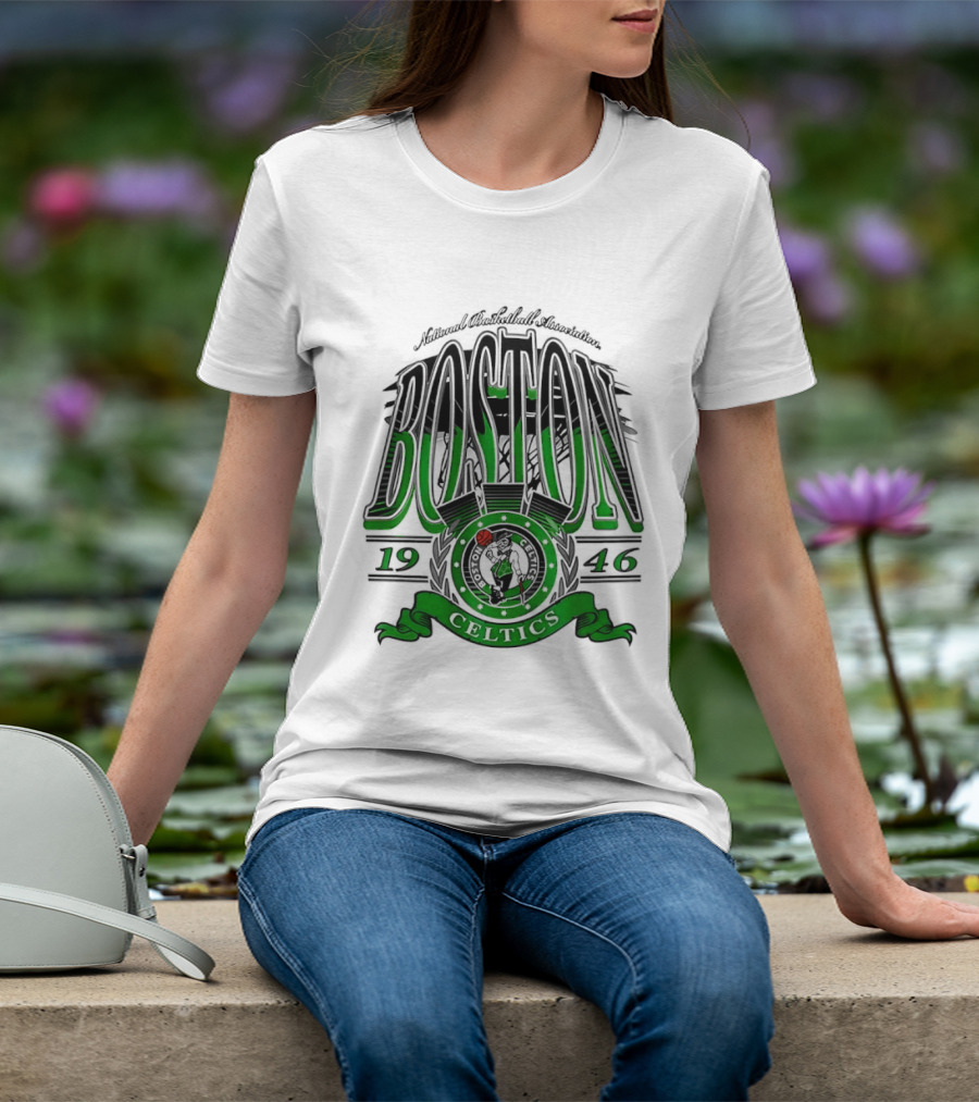 Boston Celtics National Basketball Association 1946 Team T-Shirt