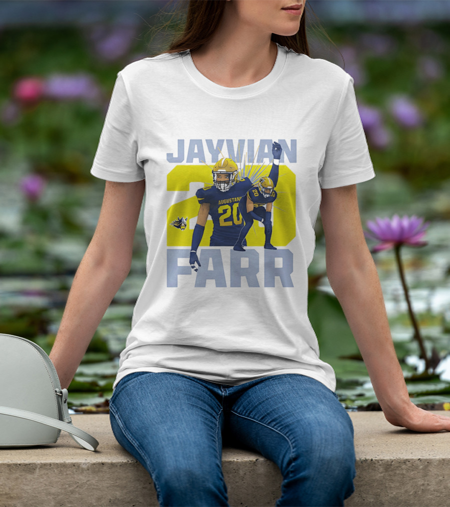Augustana Jayvian Farr 20 NCAA Football Legends Collage T-Shirt