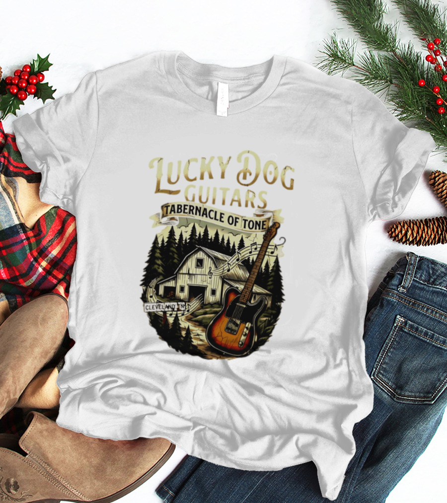 Lucky Dog Guitars Tabernacle Of Tone Cleveland TN Musical Barn Scene T-Shirt