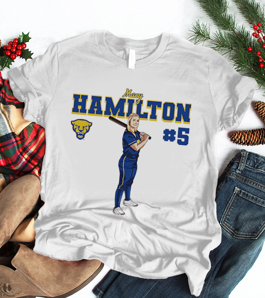 Macy Hamilton Pittsburgh Softball Caricature #5 T-Shirt