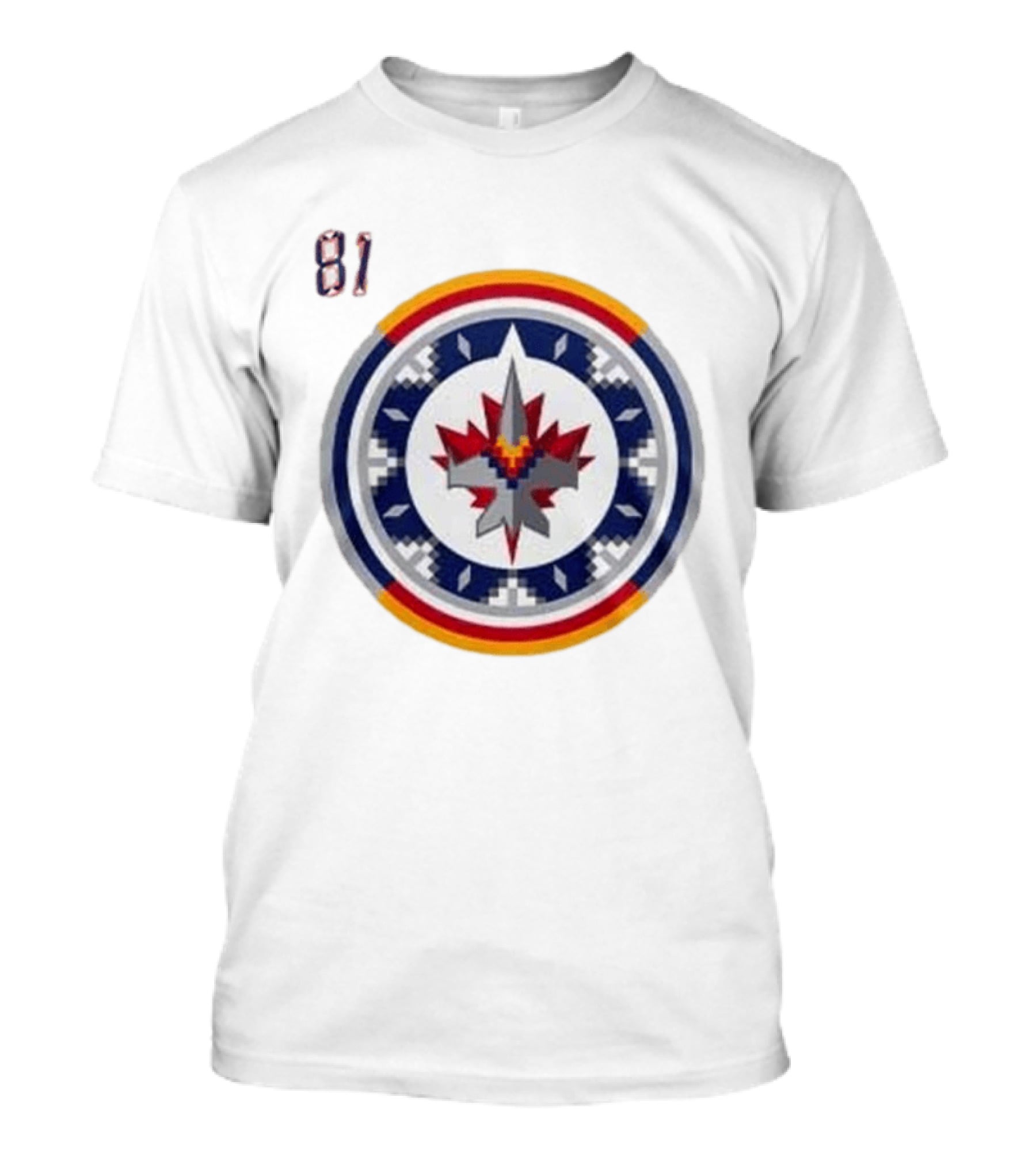 Winnipeg Jets Wasacnews Night 2026 Pixelated Logo 81 T-Shirt