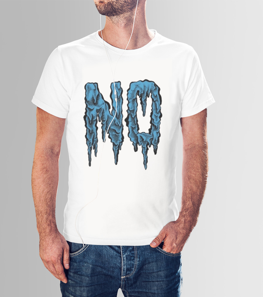 Aaron Turner NO Blue Ice Letters T-Shirt