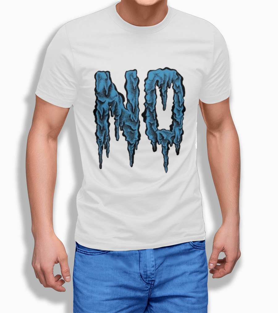 Aaron Turner NO Blue Ice Letters T-Shirt